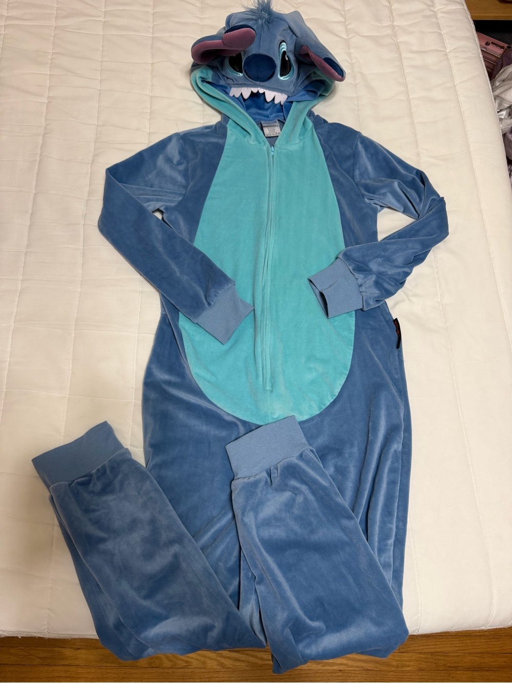 💥 KIDS Stitch Plush Onesie - Blue & Teal Character Halloween Costume